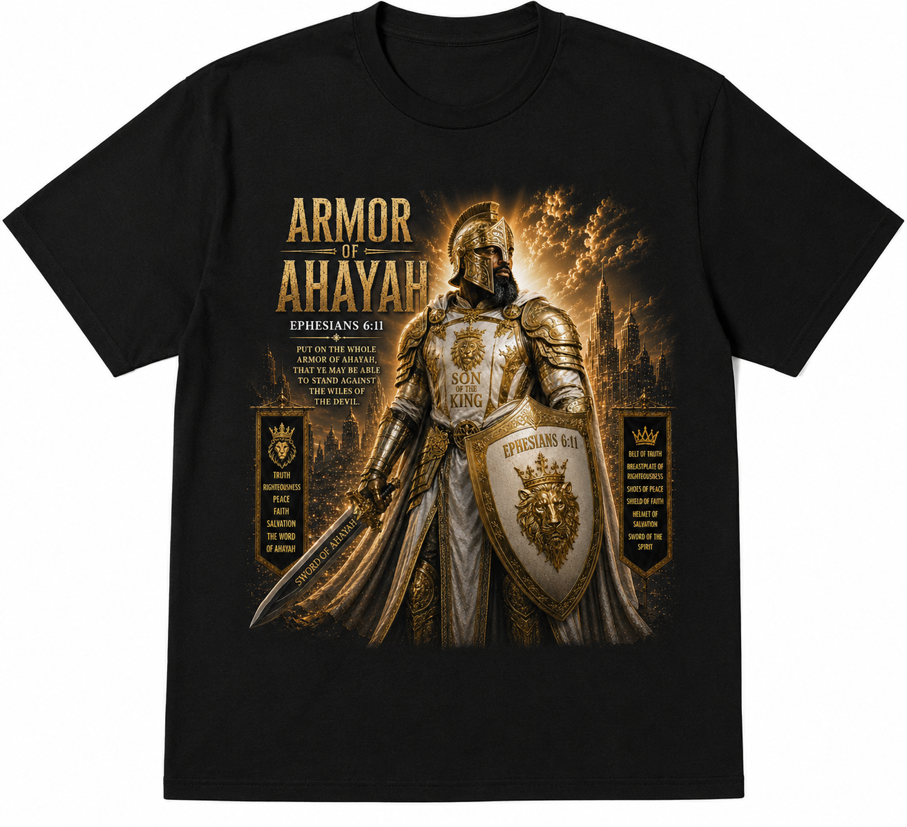 Armor of Ahayah- Ephesians 6:11 Men Tshirt