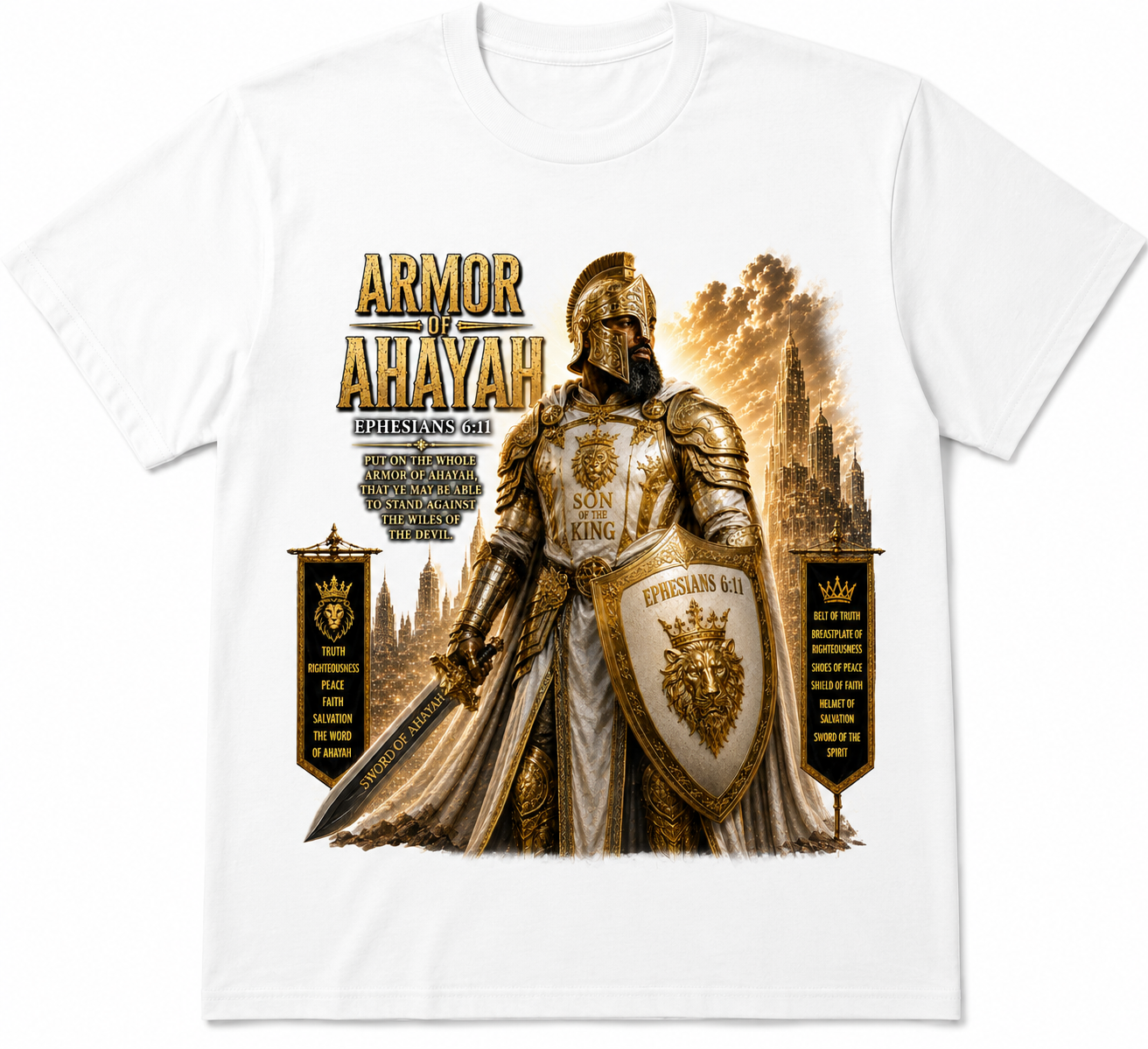 Armor of Ahayah- Ephesians 6:11 Men Tshirt