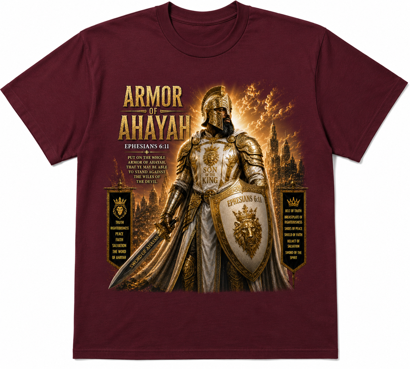 Armor of Ahayah- Ephesians 6:11 Men Tshirt